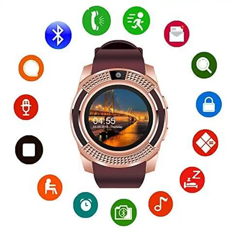 V8 Smart Watch For iOS and Android Mobile