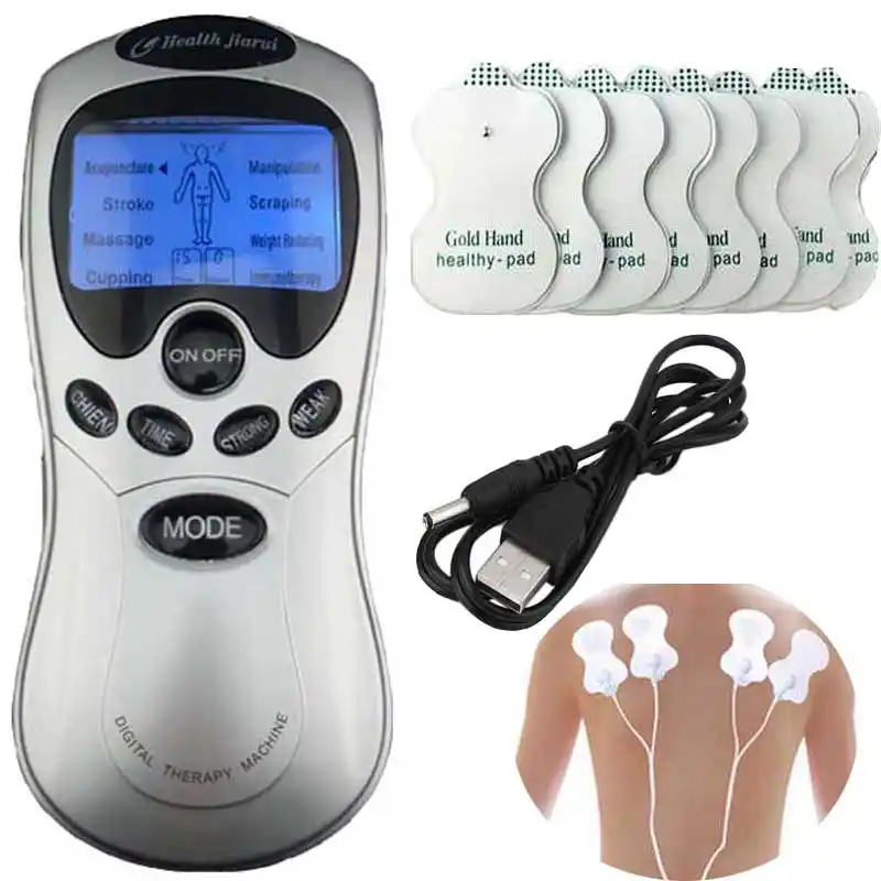 Tens Acupuncture Digital Therapy Machine with Four Pads