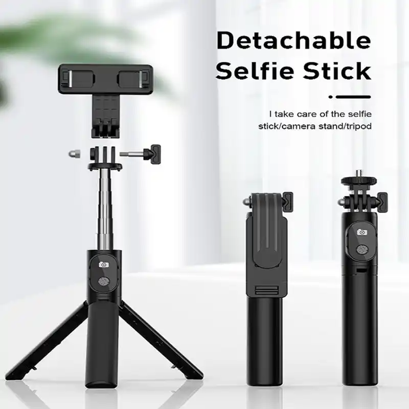 P20S Fold and Extendable Bluetooth Wireless Remote Selfie Stick and Tripod With LED light