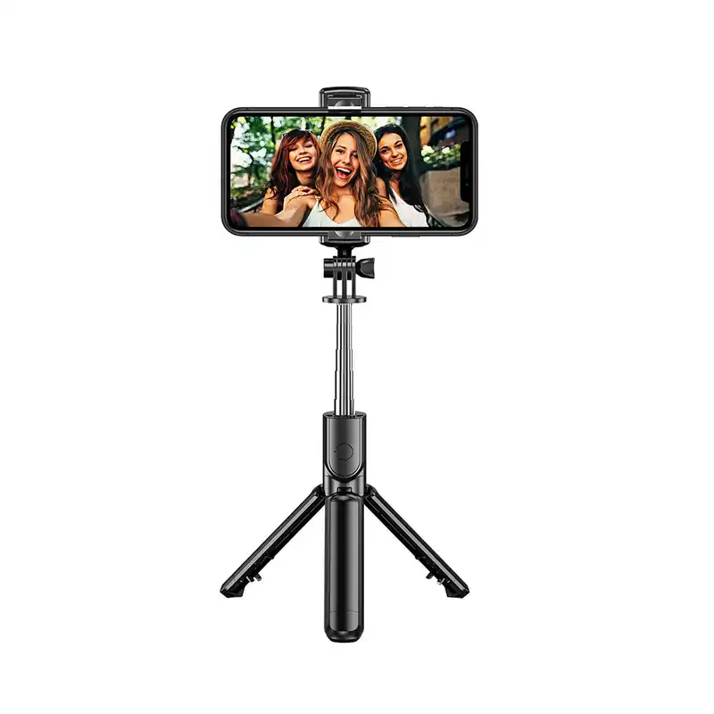 P20S Fold and Extendable Bluetooth Wireless Remote Selfie Stick and Tripod With LED light
