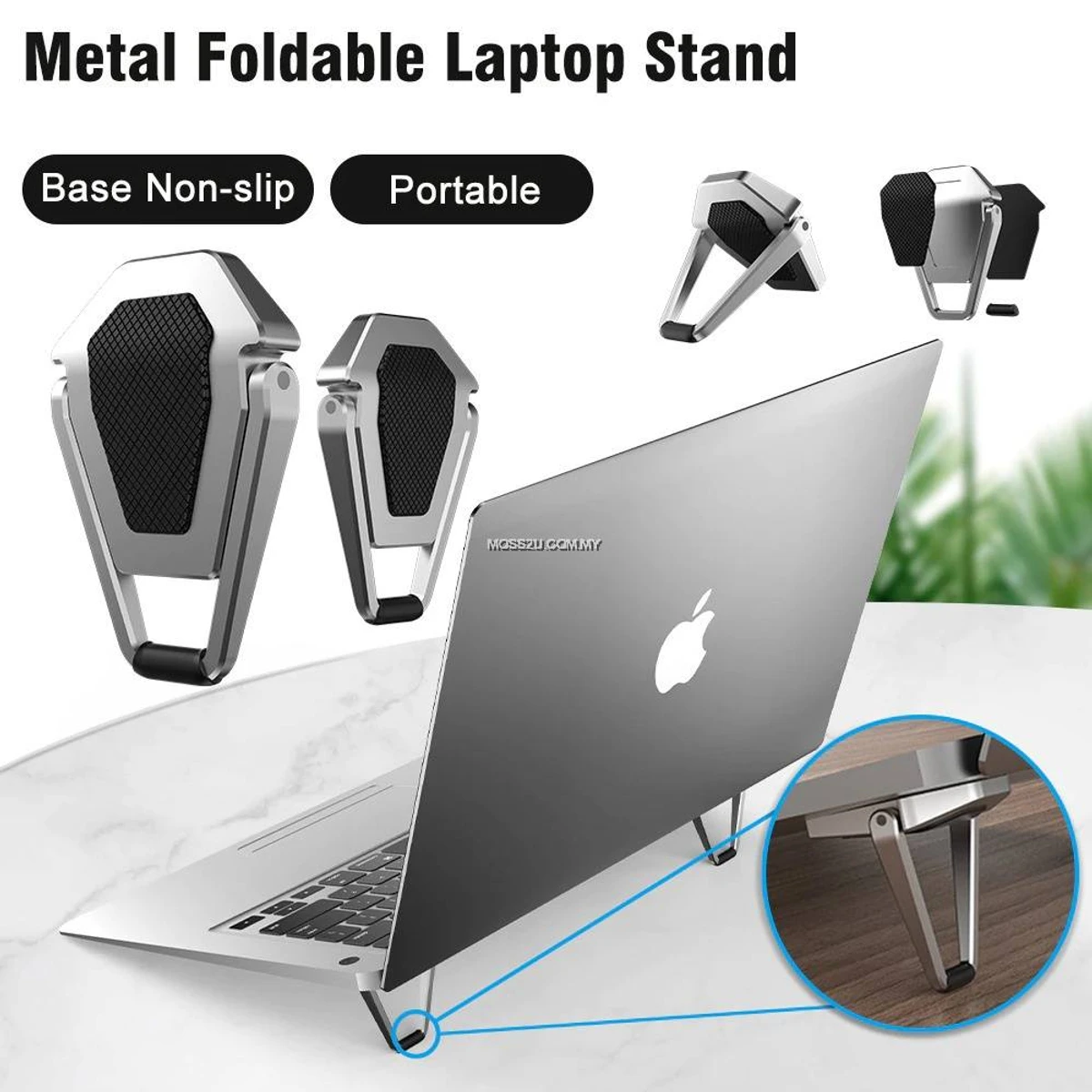 Premium Metal Folding Mini Portable Laptop Stand Non-Slip