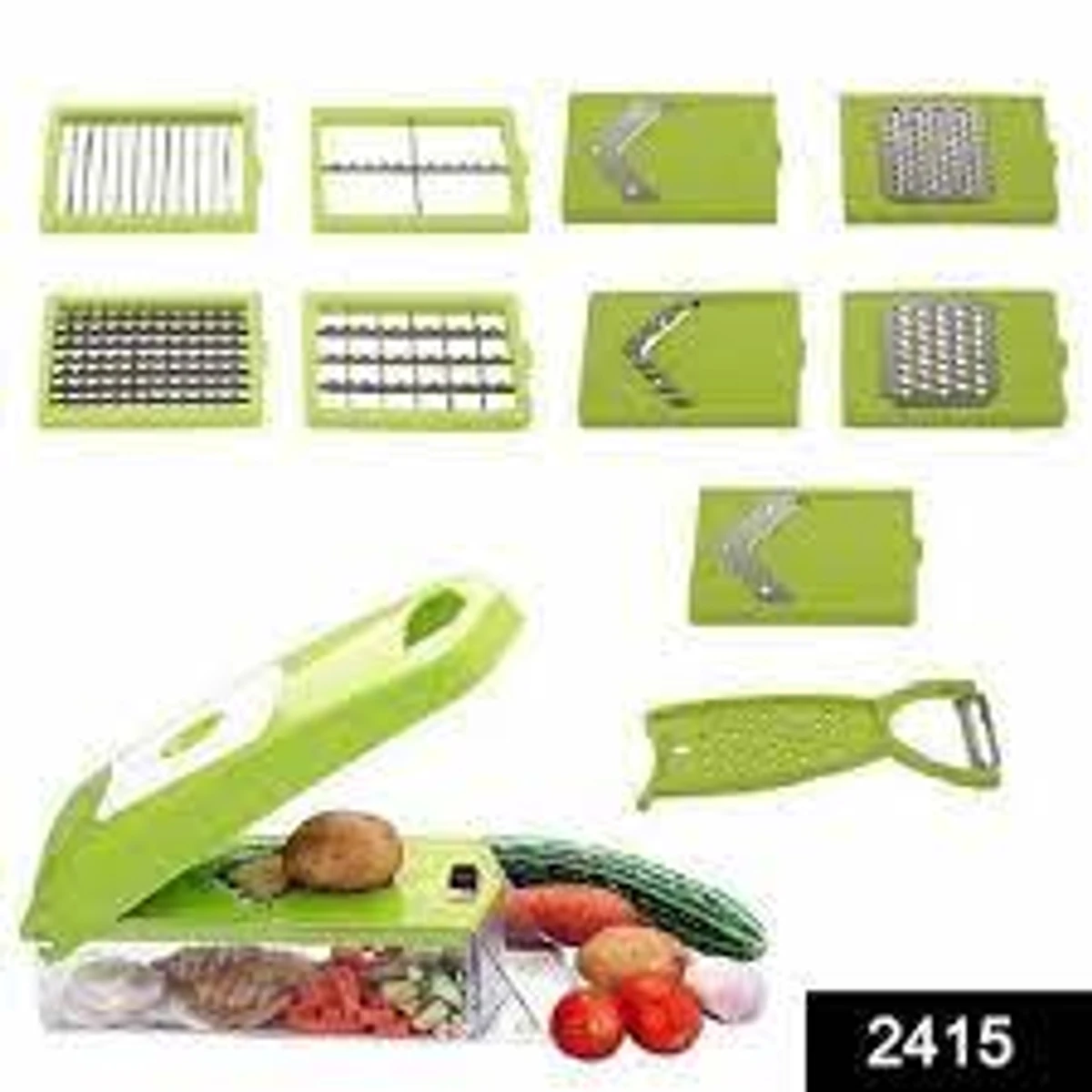 12 In 1 Vegetable & Fruits Cutter, Slicer, Dicer Grater, Peeler & Vegetable Chopper Vegetable Choppe