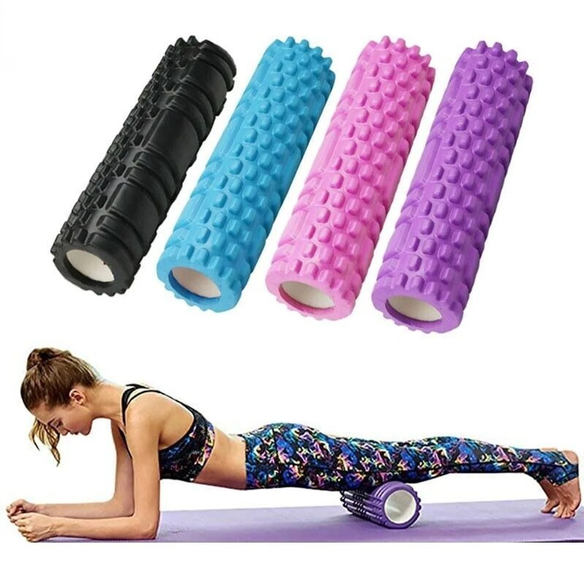 Fitness High Density Foam Roller Exercise Back Muscle Pilates Yoga Training Massage Physiotherapy