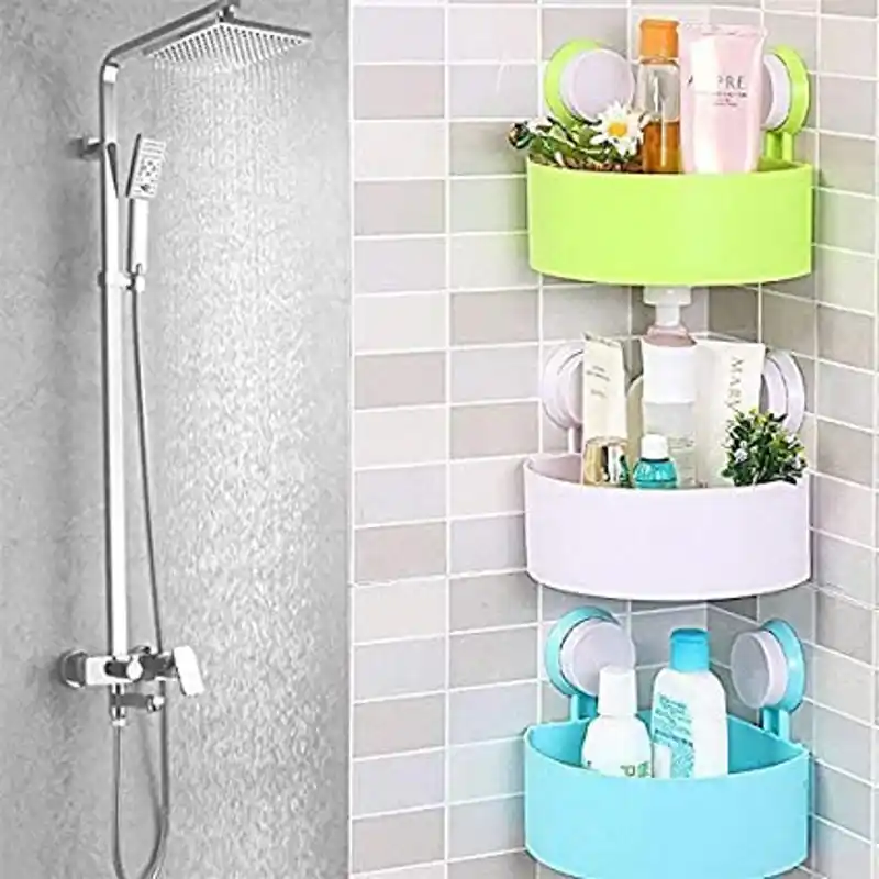 Triangle Shelves For Bathroom for shower accessories ( 3 Pis Set )