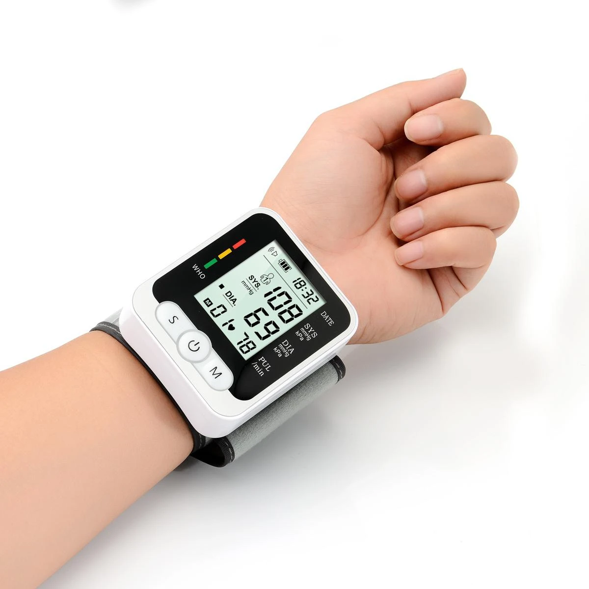 Automatic Digital Wrist Blood Pressure Monitor with Heart Rate Monitor/Wrist Digital Blood Pressure Monitor/Wrist type Digital sphygmomanometer