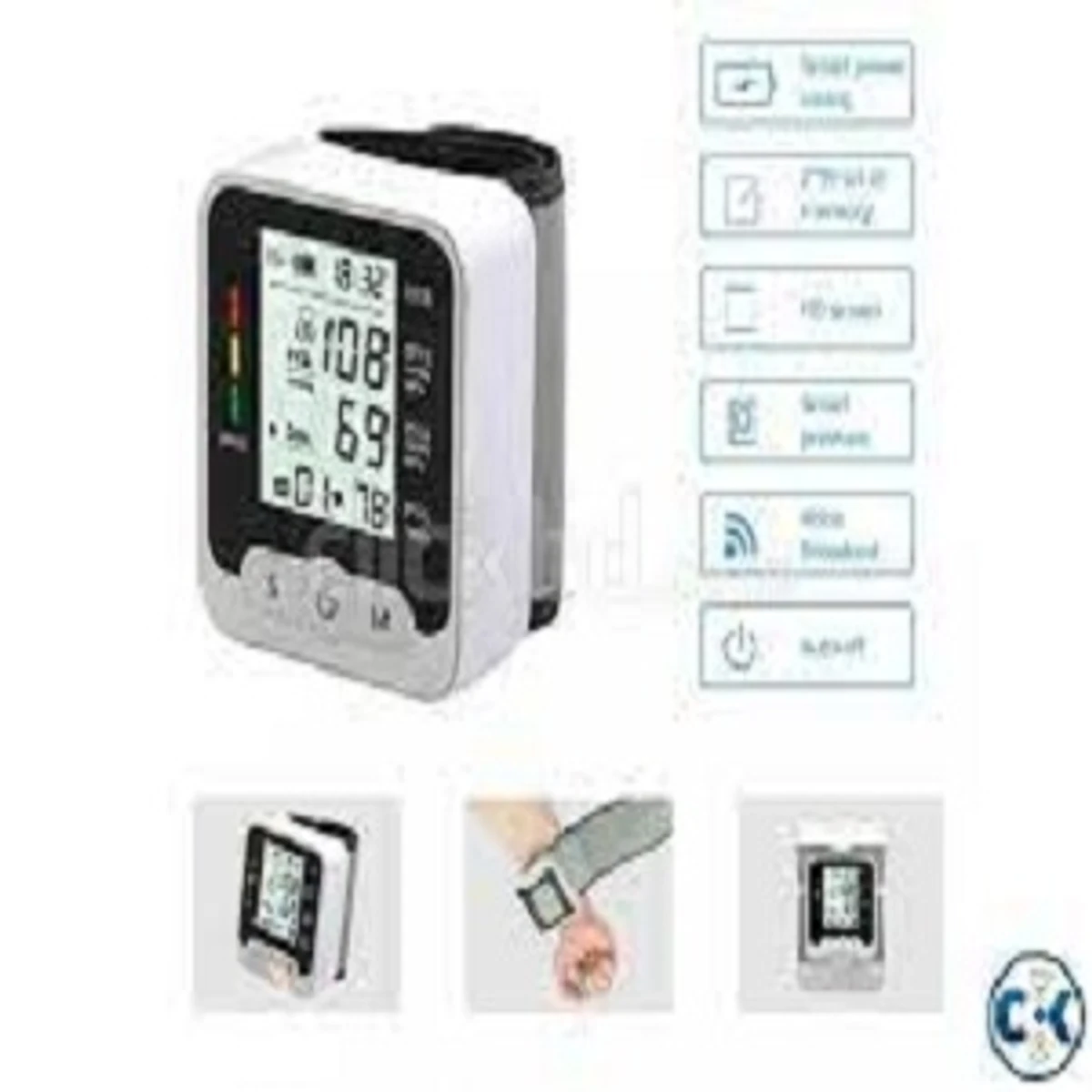 Automatic Digital Wrist Blood Pressure Monitor with Heart Rate Monitor/Wrist Digital Blood Pressure Monitor/Wrist type Digital sphygmomanometer