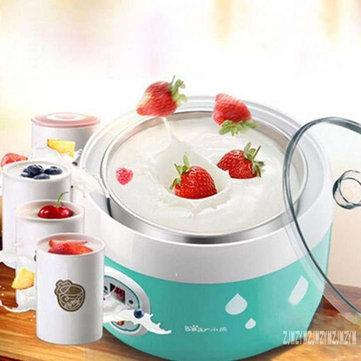 15W (ABS + PP) Material Automatic Electric Yogurt (Doi) Maker with 8-15 Hours Preparation Time - 2 Litter