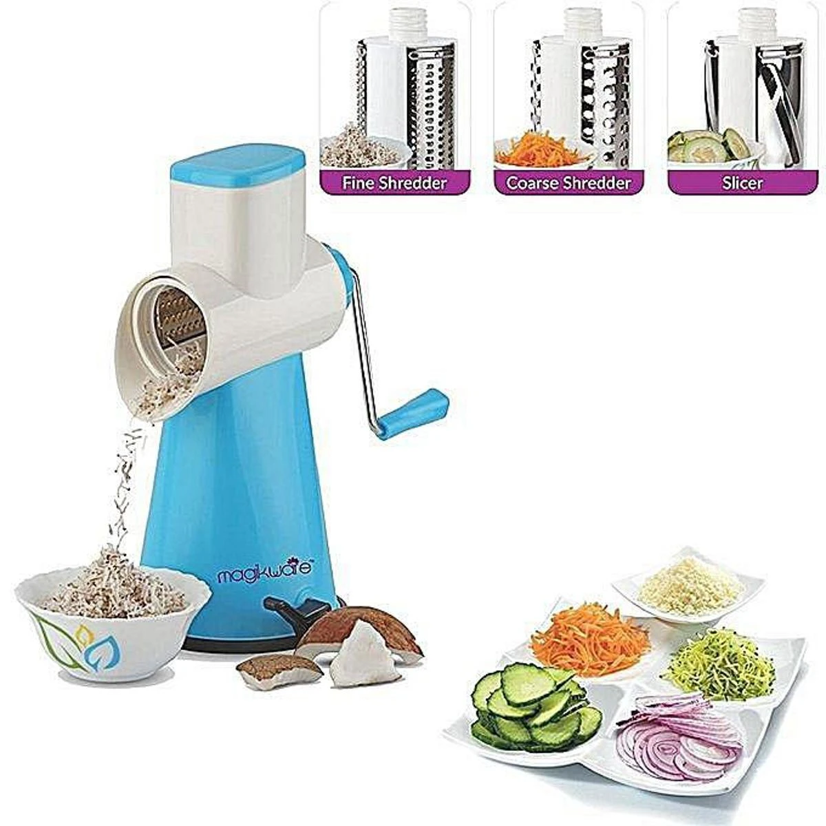 Multifunctional Choppers for Kitchen (Dry Fruit, Cheese, Vegetable Grater & Slicer)