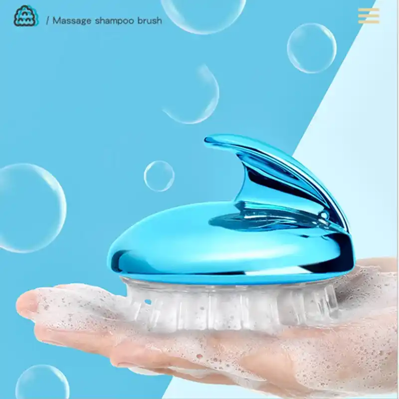 Silicone Shampoo Brush and Sculp Massager