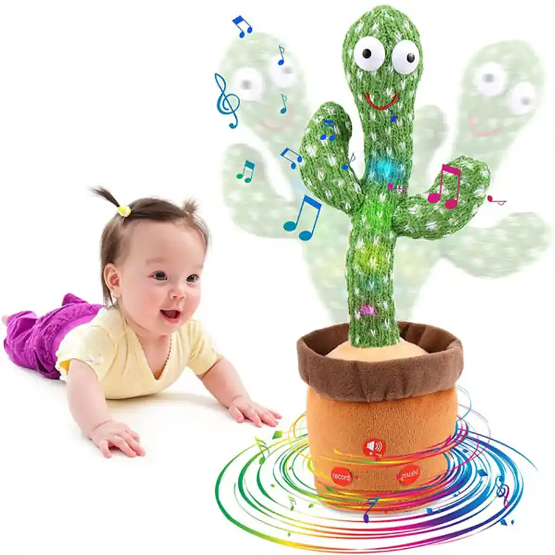 Dancing Cactus Plush Funny Electronic Shaking Playing Toy