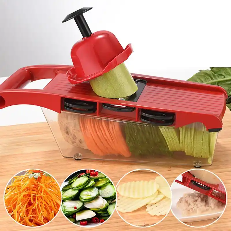 7 in 1 Multi-functional Vegetable Slicer Shredder Cutter
