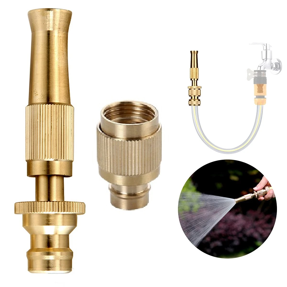 Copper Brass Nozzle Water Spray Gun