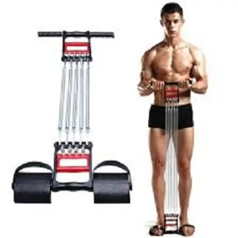 5-Spring Body Chest Expander Exercise Puller Muscle Stretcher Training Gym Home