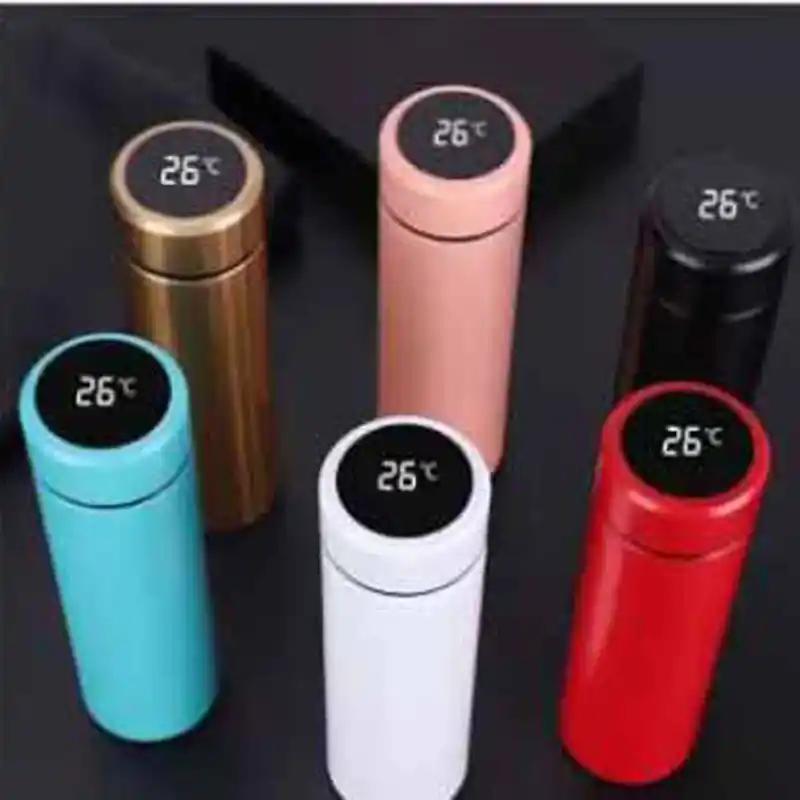 Touch Screen Stainless Steel Vacuum Thermal Flask with LED Temperature Display Double Walled Vacuum Insulated hot and cold both