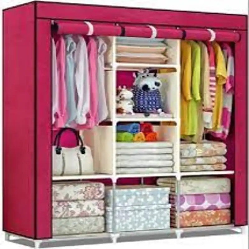 HCX Wardrobe Storage Organizer for Clothes - Big Size - Magenta