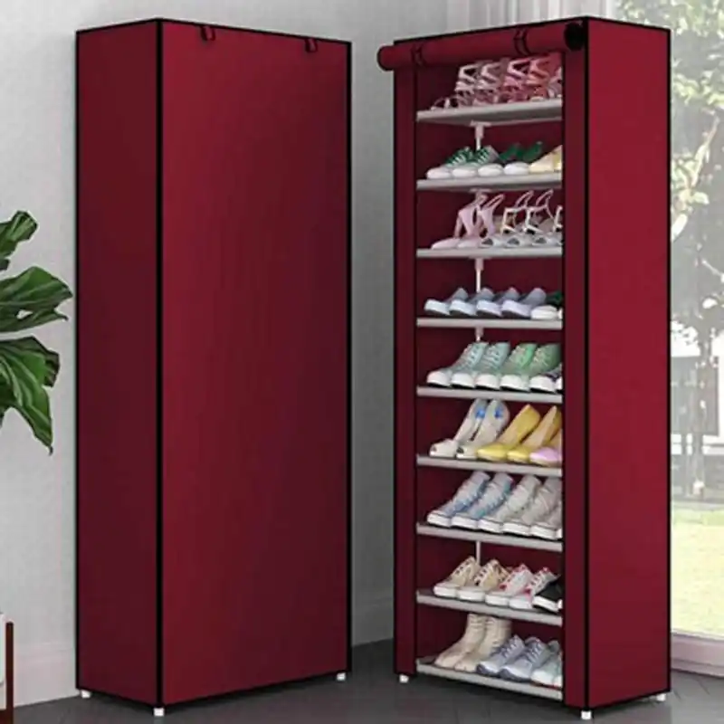 9 layer Multi-layer DIY Combination Dust-proof Cloth Shoe Cabinet