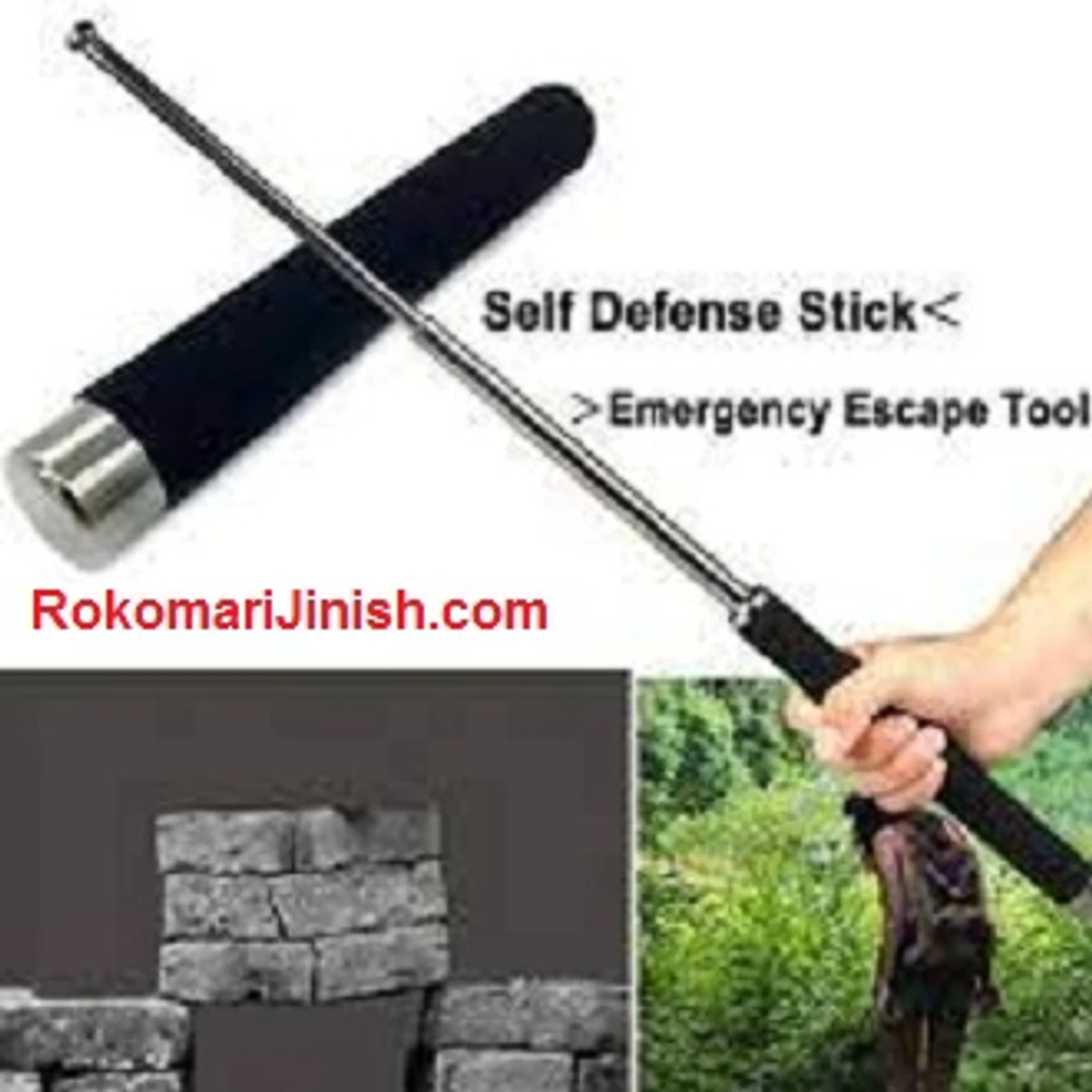 Martial Arm Portable Foldable Metal Stick Self Defense Stick For Safety Road Safety Travel